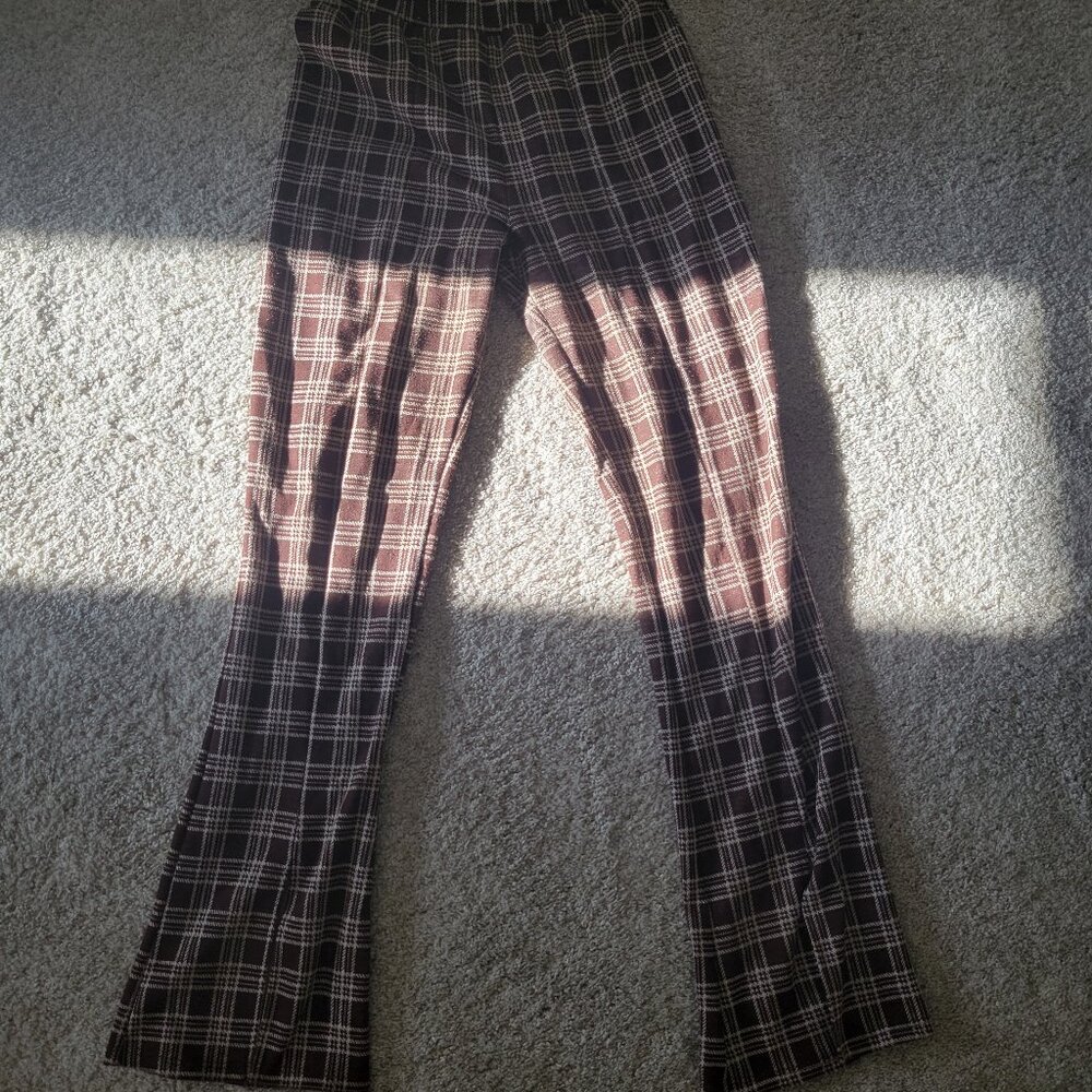Urban Renewal Remnants Plaid Front Slit Pant